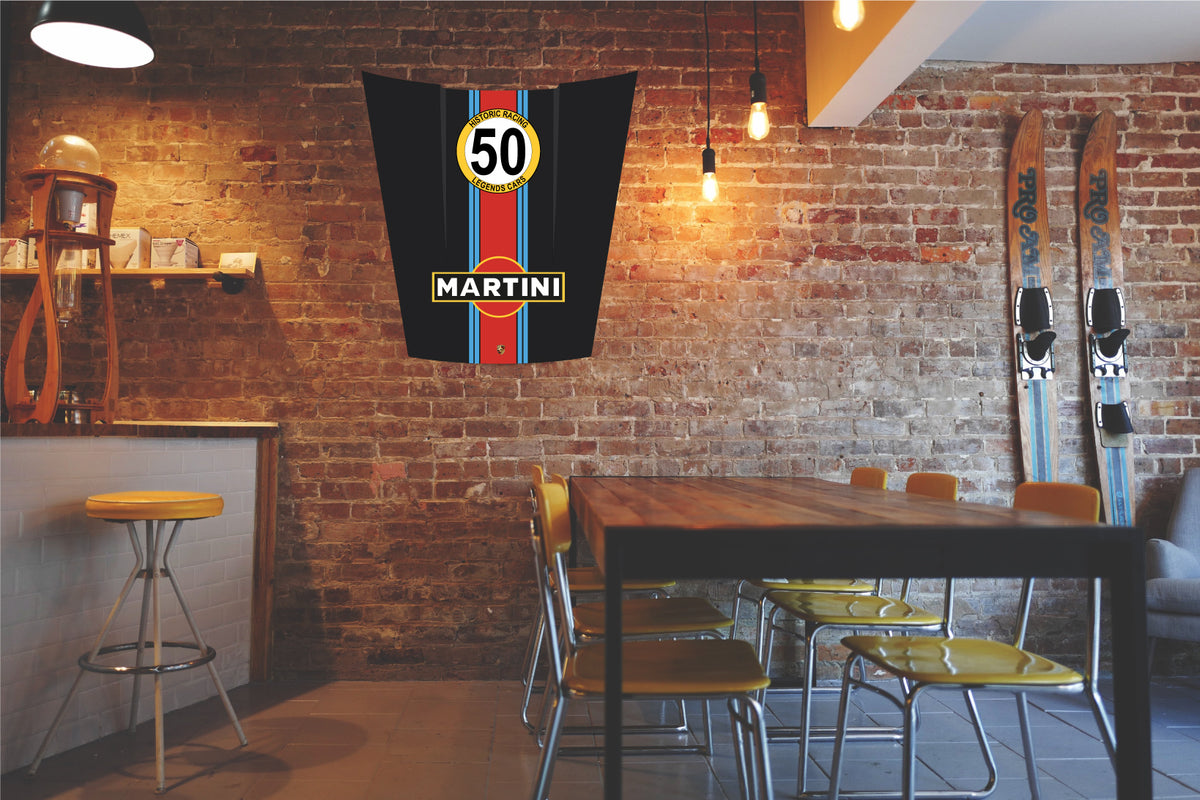 Capot PORSCHE 911 MARTINI LEGENDS NOIR - Cosy Race